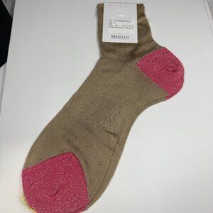 Bresciani 1970 Woman Ankle Socks Size Large New With Tags